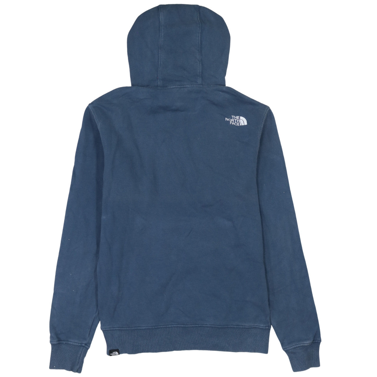 The North Face Men's Blue Pullover Hoodie Size S Logo Cotton Sweatshirt