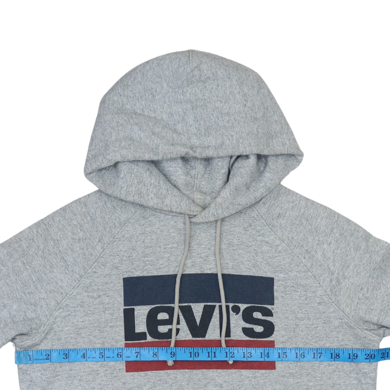 Levi's Men's Grey Pullover Hoodie S Logo Graphic Hooded Sweatshirt