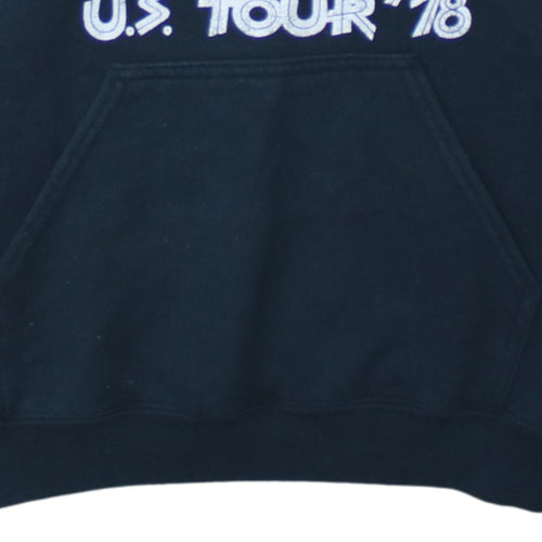 Gildan Men's Black Rolling Stones US Tour '78 Pullover Hoodie S