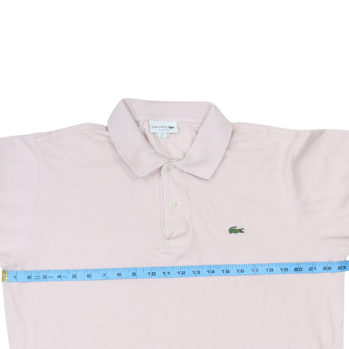Lacoste Men’s Pink Classic Fit Polo Shirt Cotton XL