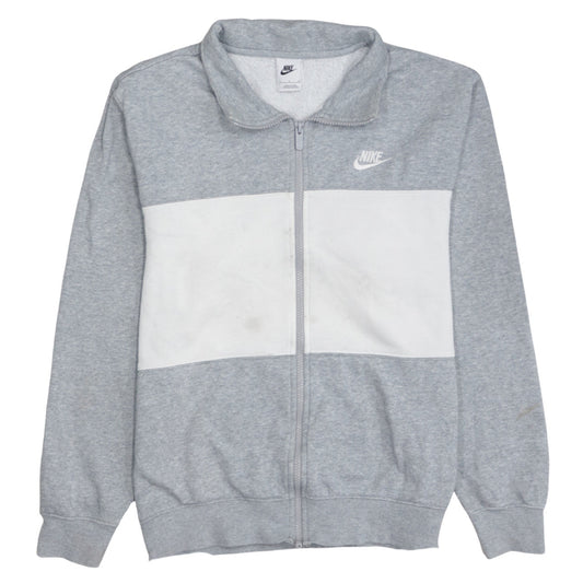Nike Men's Grey Full Zip Sweatshirt Small