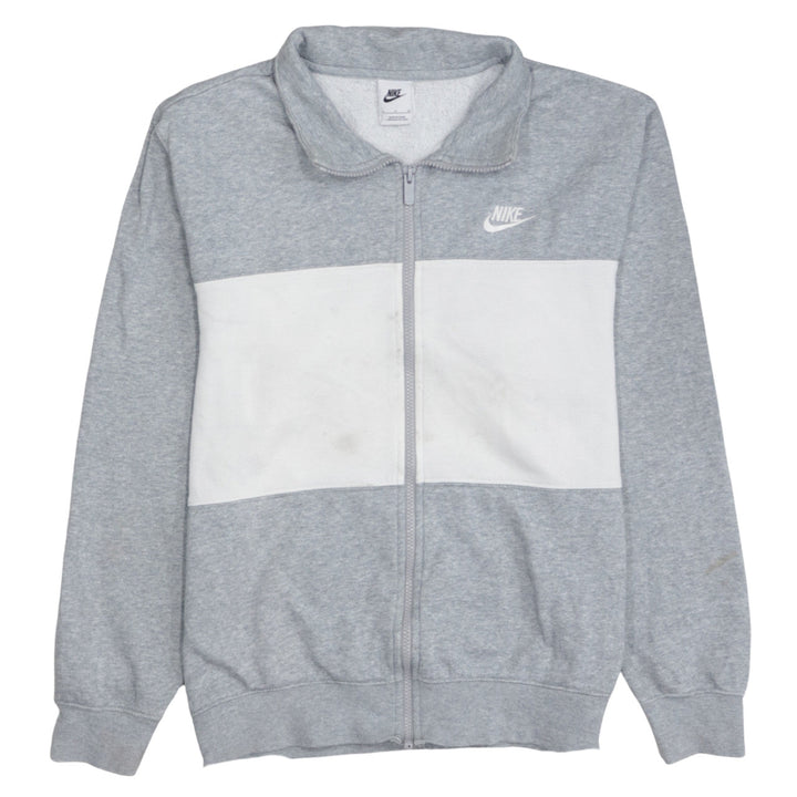 Nike Men's Grey Full Zip Sweatshirt Small