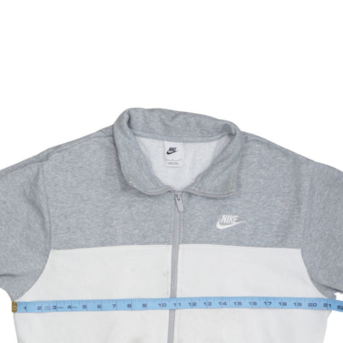 Nike Men's Grey Full Zip Sweatshirt Small