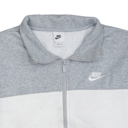 Nike Men's Grey Full Zip Sweatshirt Small
