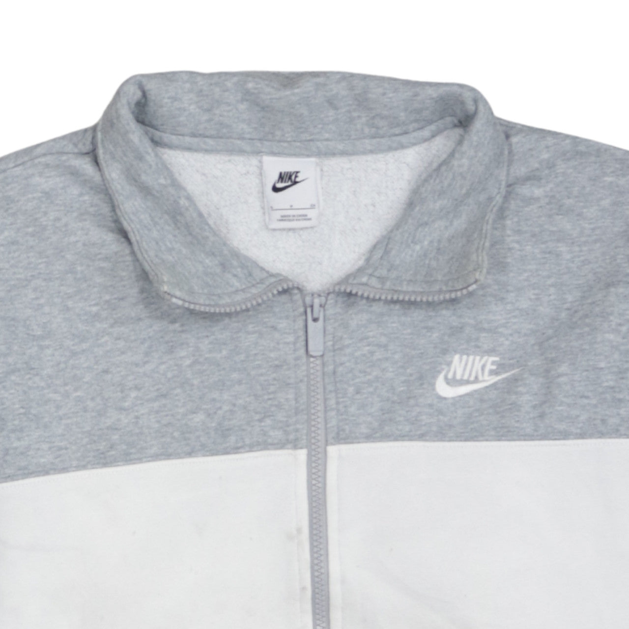 Nike Men's Grey Full Zip Sweatshirt Small