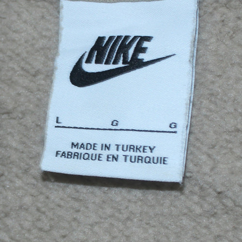 Nike Men's Beige Logo Pullover Sweatshirt Size L