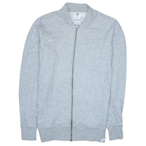 Adidas Womens Grey Full Zip Sweatshirt XS Classic Zip Jacket