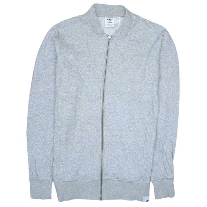 Adidas Womens Grey Full Zip Sweatshirt XS Classic Zip Jacket