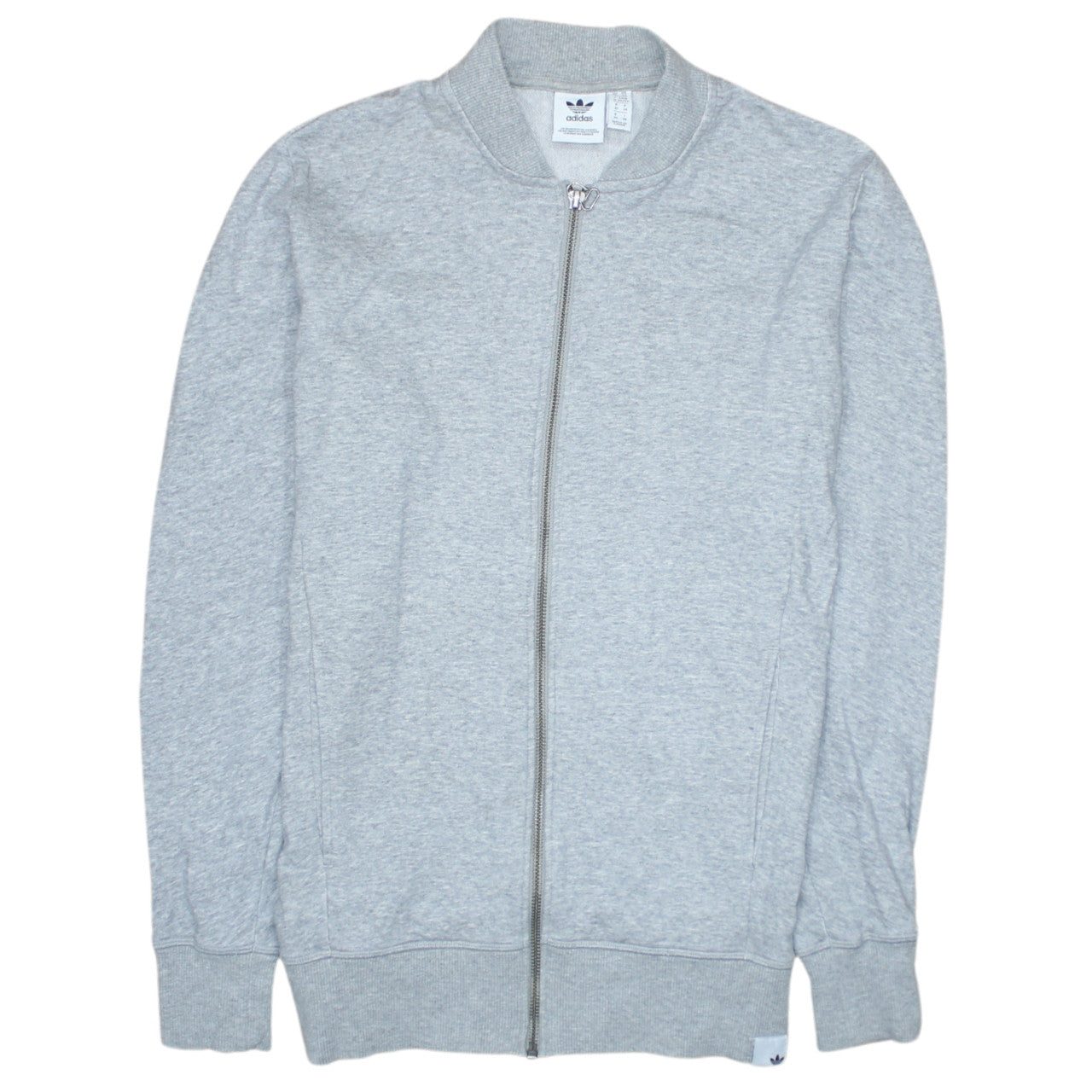 Adidas Womens Grey Full Zip Sweatshirt XS Classic Zip Jacket