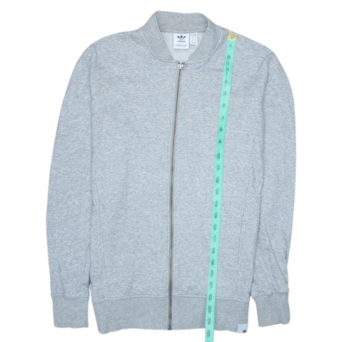 Adidas Womens Grey Full Zip Sweatshirt XS Classic Zip Jacket