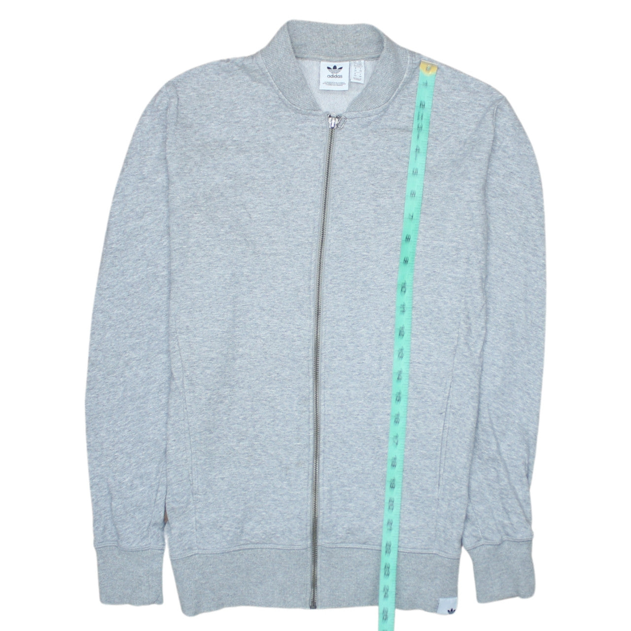 Adidas Womens Grey Full Zip Sweatshirt XS Classic Zip Jacket