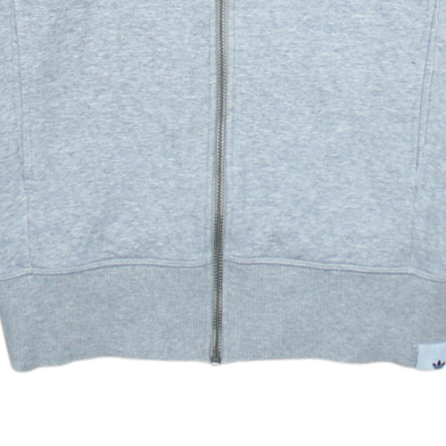 Adidas Womens Grey Full Zip Sweatshirt XS Classic Zip Jacket