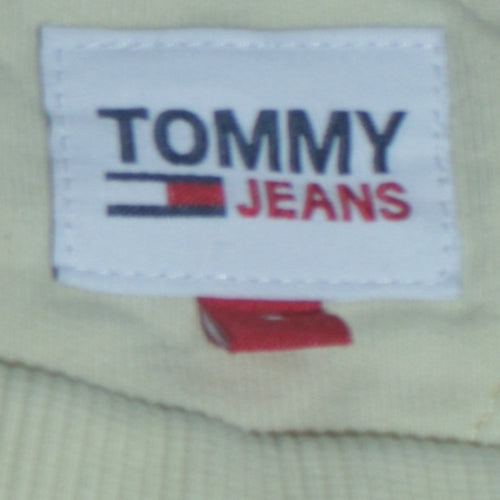 Tommy Jeans Men's Beige Embroidered Logo Sweatshirt L Regular Fit