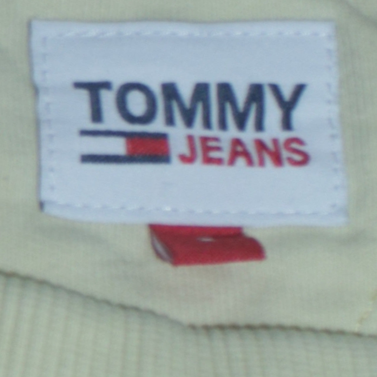 Tommy Jeans Men's Beige Embroidered Logo Sweatshirt L Regular Fit
