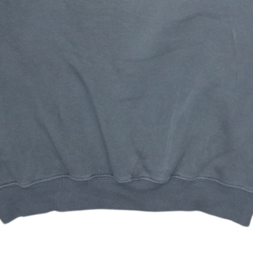 Adidas Men's Grey Pullover Sweatshirt Size L Embroidered Logo Sportswear