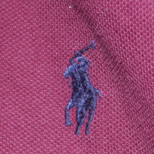 Ralph Lauren Men's Red Henley Hoodie Small Long Sleeve Classic Cotton
