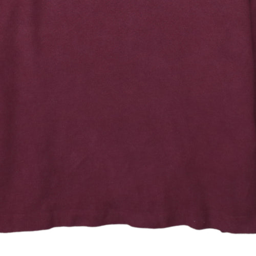 Ralph Lauren Men's Red Henley Hoodie Small Long Sleeve Classic Cotton
