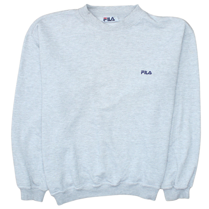 FILA Men's Grey Crew Neck Pullover Sweatshirt Size L