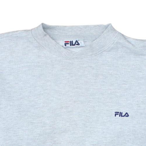 FILA Men's Grey Crew Neck Pullover Sweatshirt Size L