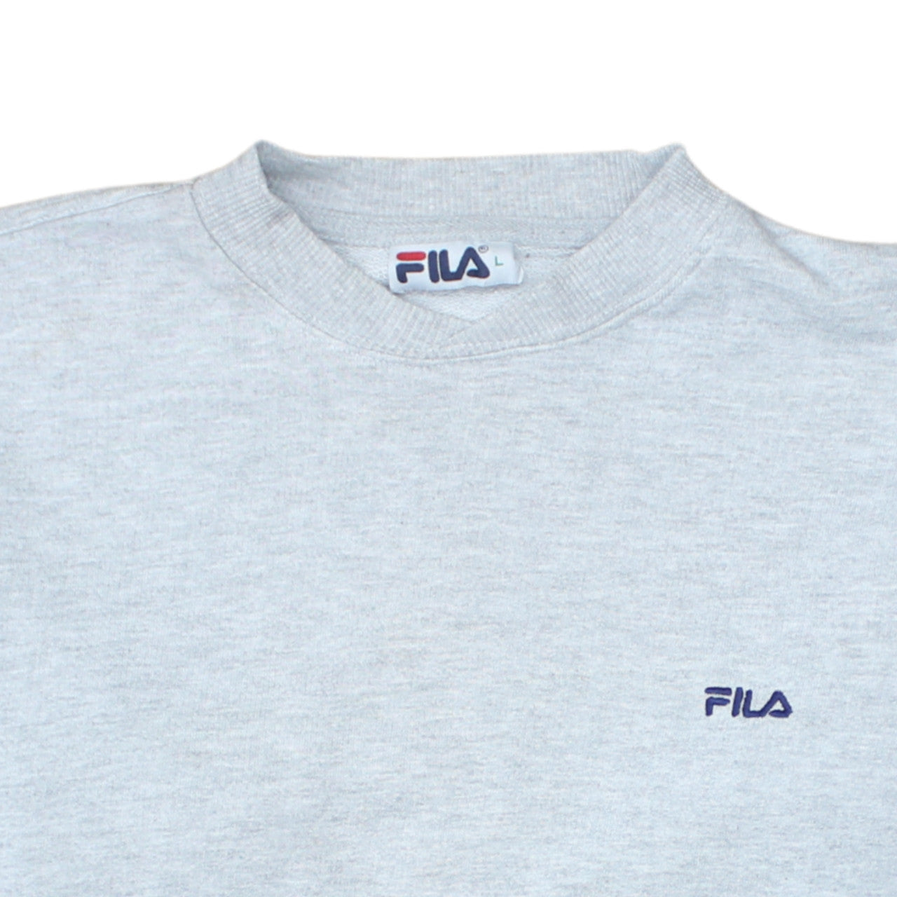 FILA Men's Grey Crew Neck Pullover Sweatshirt Size L