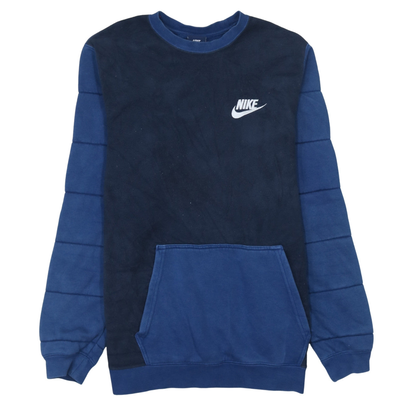 Nike Men's Blue Regular Fit Pullover Fleece Sweatshirt M