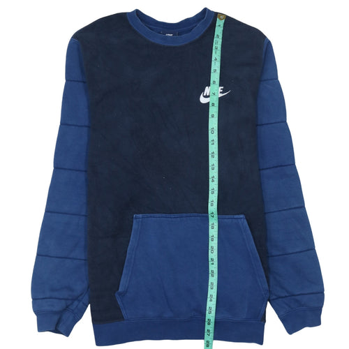 Nike Men's Blue Regular Fit Pullover Fleece Sweatshirt M