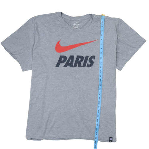 Nike Men's Grey Paris Graphic Tee XL Short Sleeve Cotton
