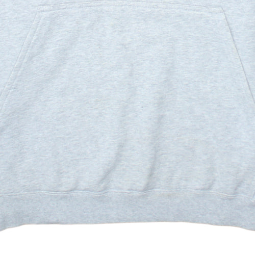 Nike Men's Grey Pullover Hoodie M Regular Fit Sports Style