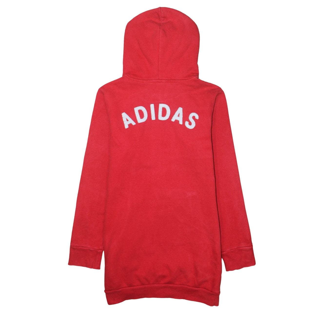 Adidas Womens Red Long Sleeve Pullover Hoodie Size 16