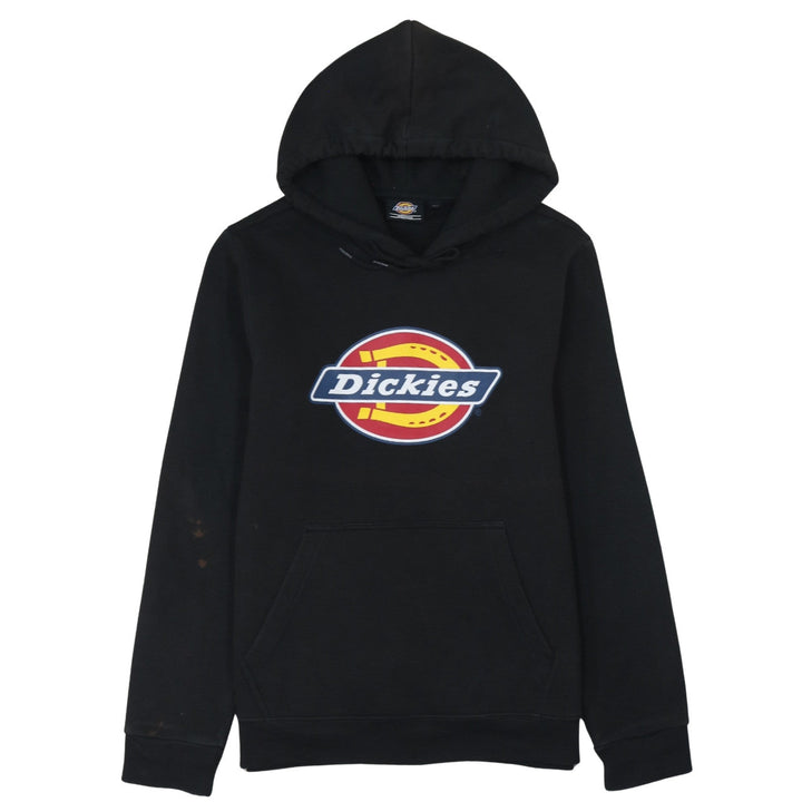 Dickies Men's Black Pullover Hoodie Medium Logo Fleece Sweatshirt