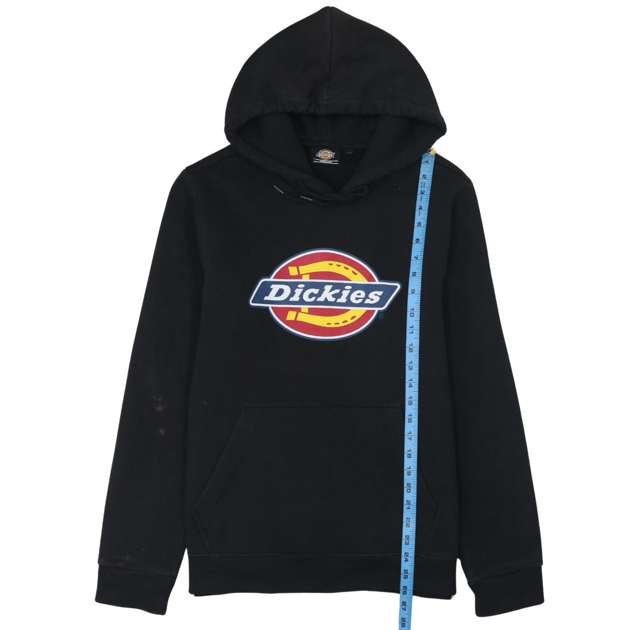 Dickies Men's Black Pullover Hoodie Medium Logo Fleece Sweatshirt