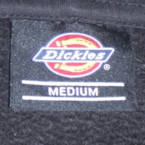 Dickies Men's Black Pullover Hoodie Medium Logo Fleece Sweatshirt