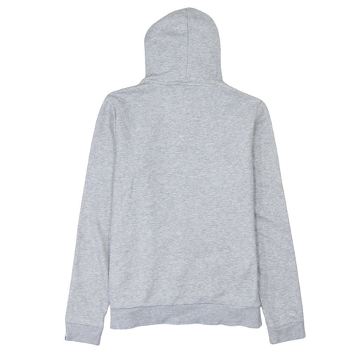 Puma Men's Grey Pullover Hoodie L Logo Sports Sweatshirt