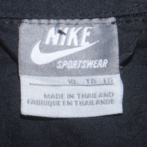 Nike Men's Black XL Windbreaker Jacket with Red Logo