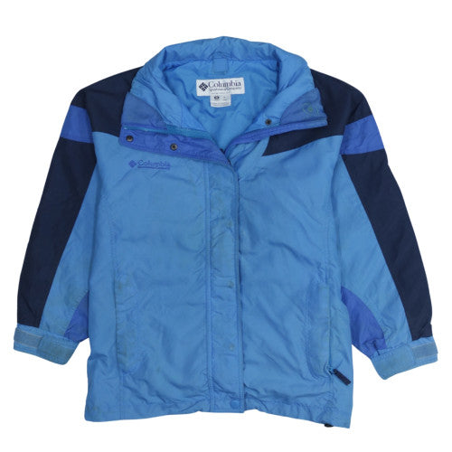 Columbia Women's Blue Nylon Waterproof Parka Jacket M