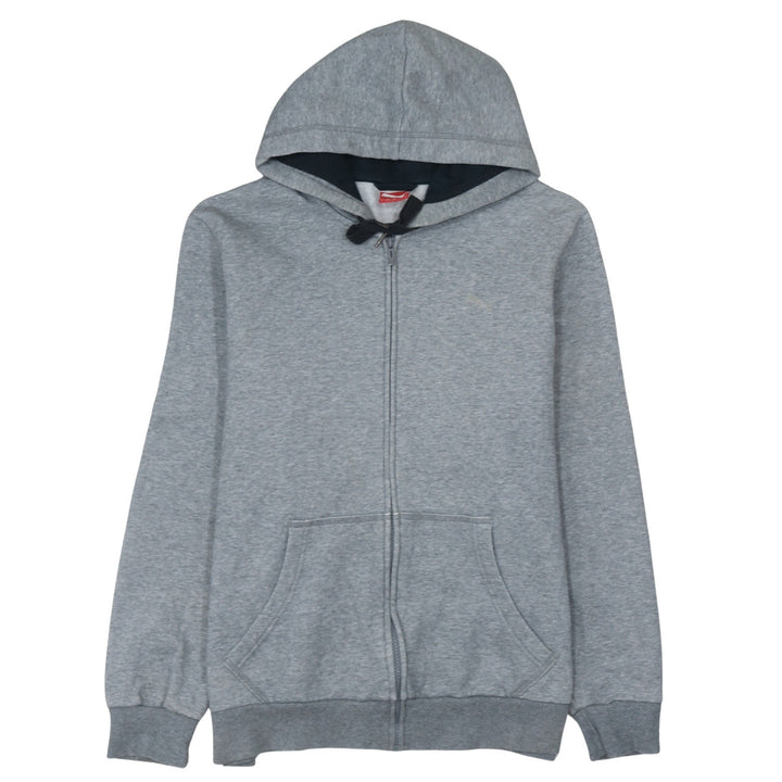 Puma Mens Grey Full Zip Hoodie L Hooded Sweatshirt