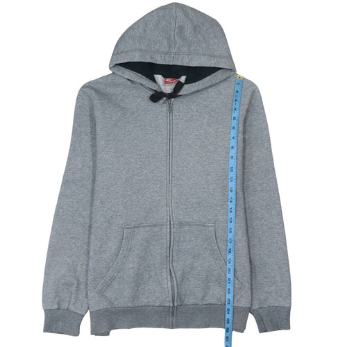 Puma Mens Grey Full Zip Hoodie L Hooded Sweatshirt