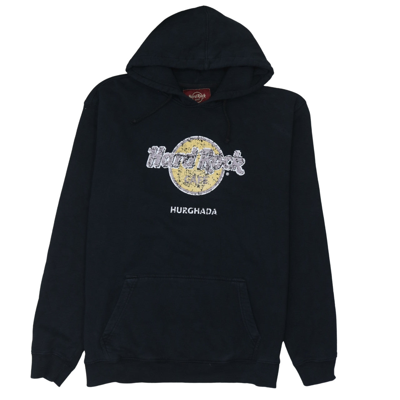 Hard Rock Cafe Hurghada Mens Black XL Pullover Hoodie