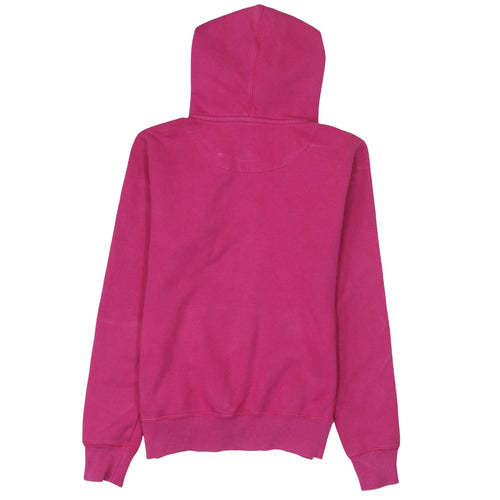 Nike Womens Pink Pullover Hoodie Size M Cotton Blend Casual Sweatshirt
