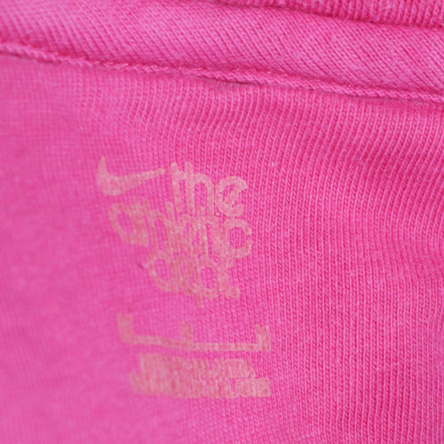 Nike Womens Pink Pullover Hoodie Size M Cotton Blend Casual Sweatshirt