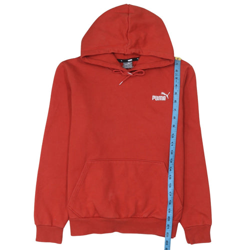 Puma Women's Red Pullover Hoodie Size M Regular Fit Sweatshirt
