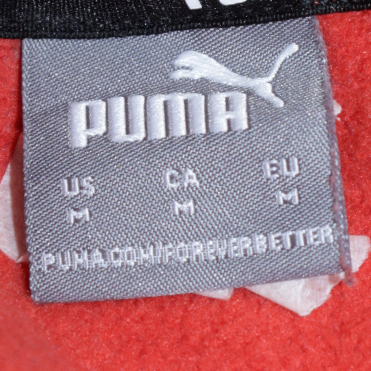 Puma Women's Red Pullover Hoodie Size M Regular Fit Sweatshirt
