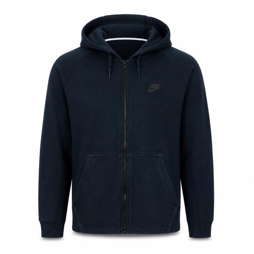 Nike Men's Black Full Zip Hoodie M Fleece Sportswear