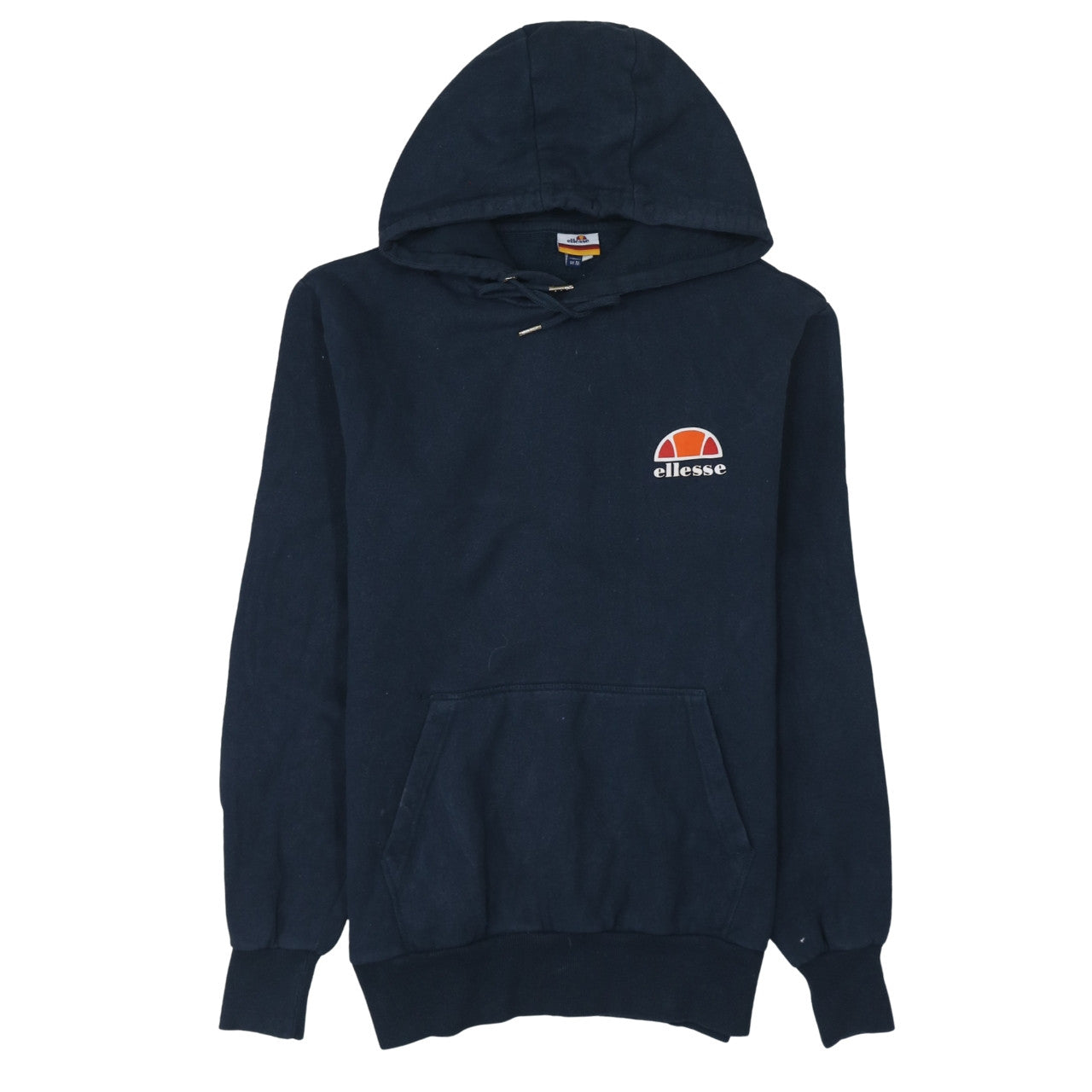 Ellesse Mens Blue Pullover Hoodie UK M Logo Sportswear Sweatshirt