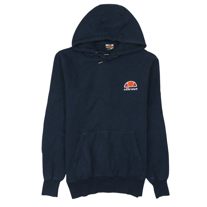 Ellesse Mens Blue Pullover Hoodie UK M Logo Sportswear Sweatshirt