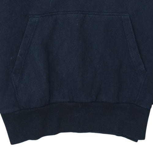 Ellesse Mens Blue Pullover Hoodie UK M Logo Sportswear Sweatshirt