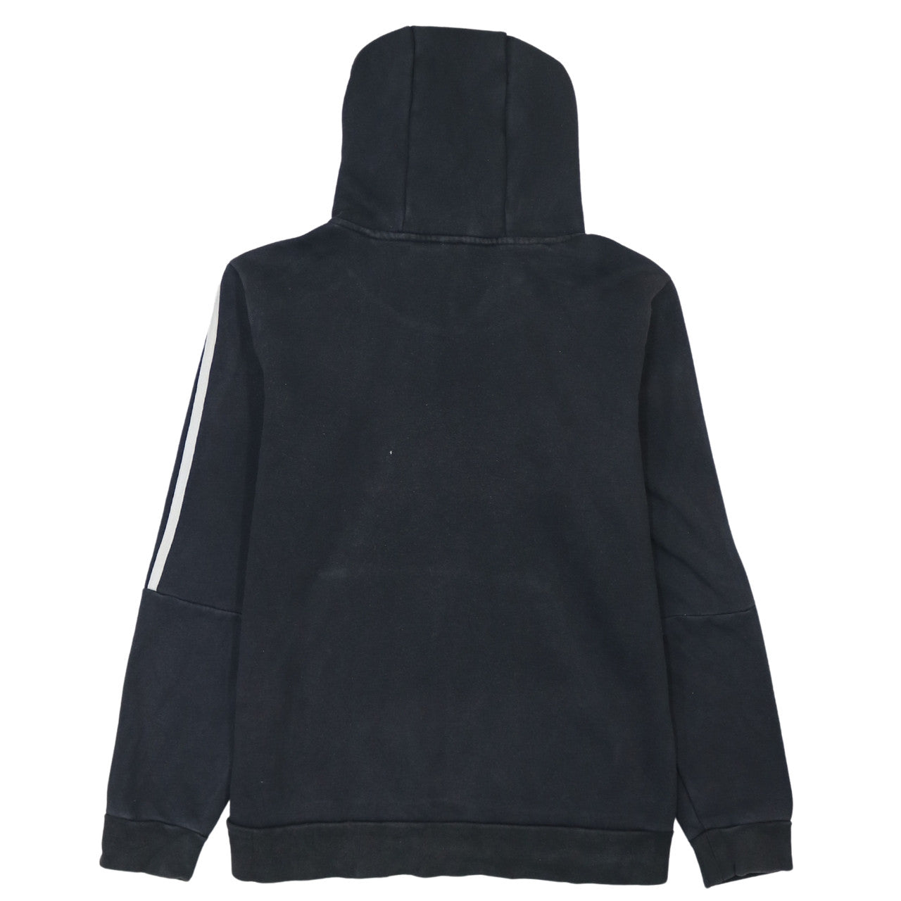 Adidas Boys Black Pullover Hoodie 13-14 Years Classic 3-Stripes Design