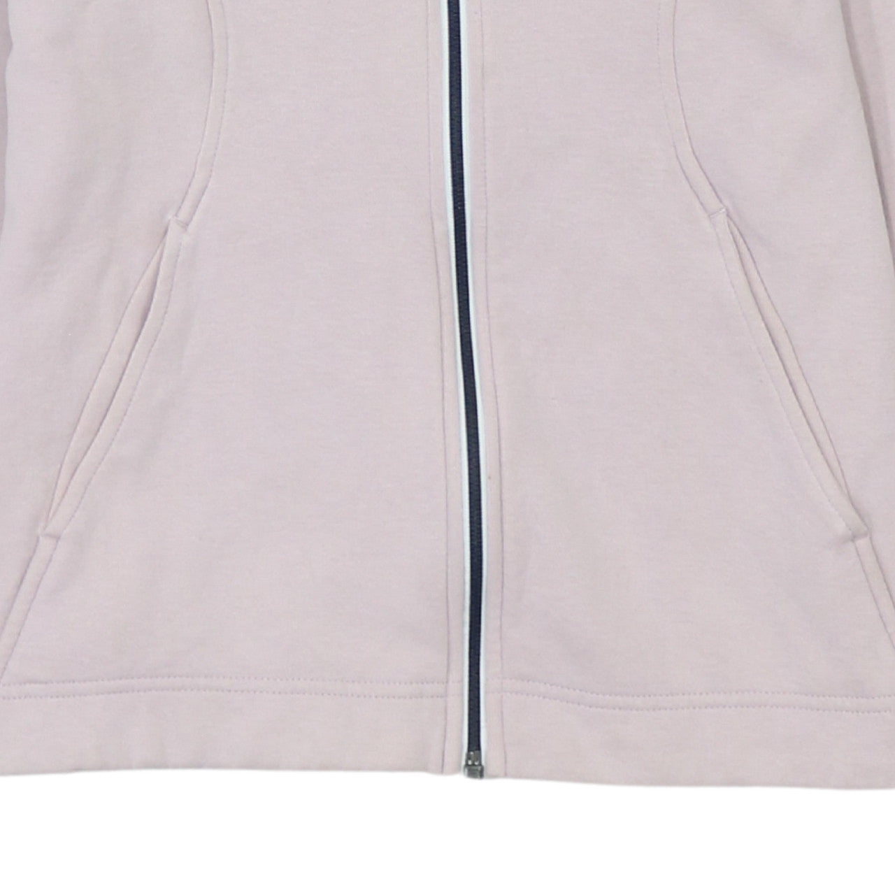 Nike Womens Beige XS Full Zip Hooded Sweatshirt with Logo