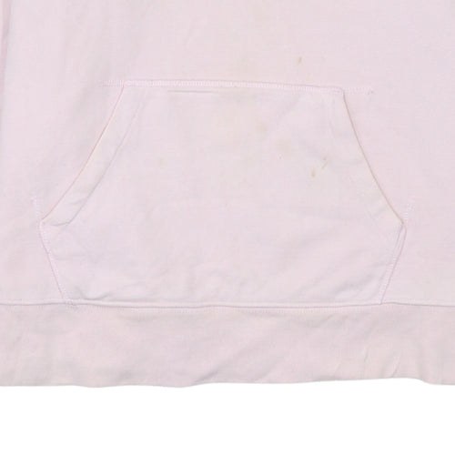Levi's Women Pink Pullover Hoodie Small Cotton Logo Casual