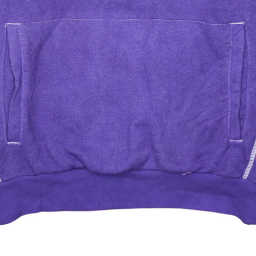 Puma Men's Purple Pullover Hoodie Small Graphic Logo Sportswear